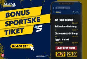 AdmiralBet i Sportske predlažu - naš tiket dana (2.4.2023)